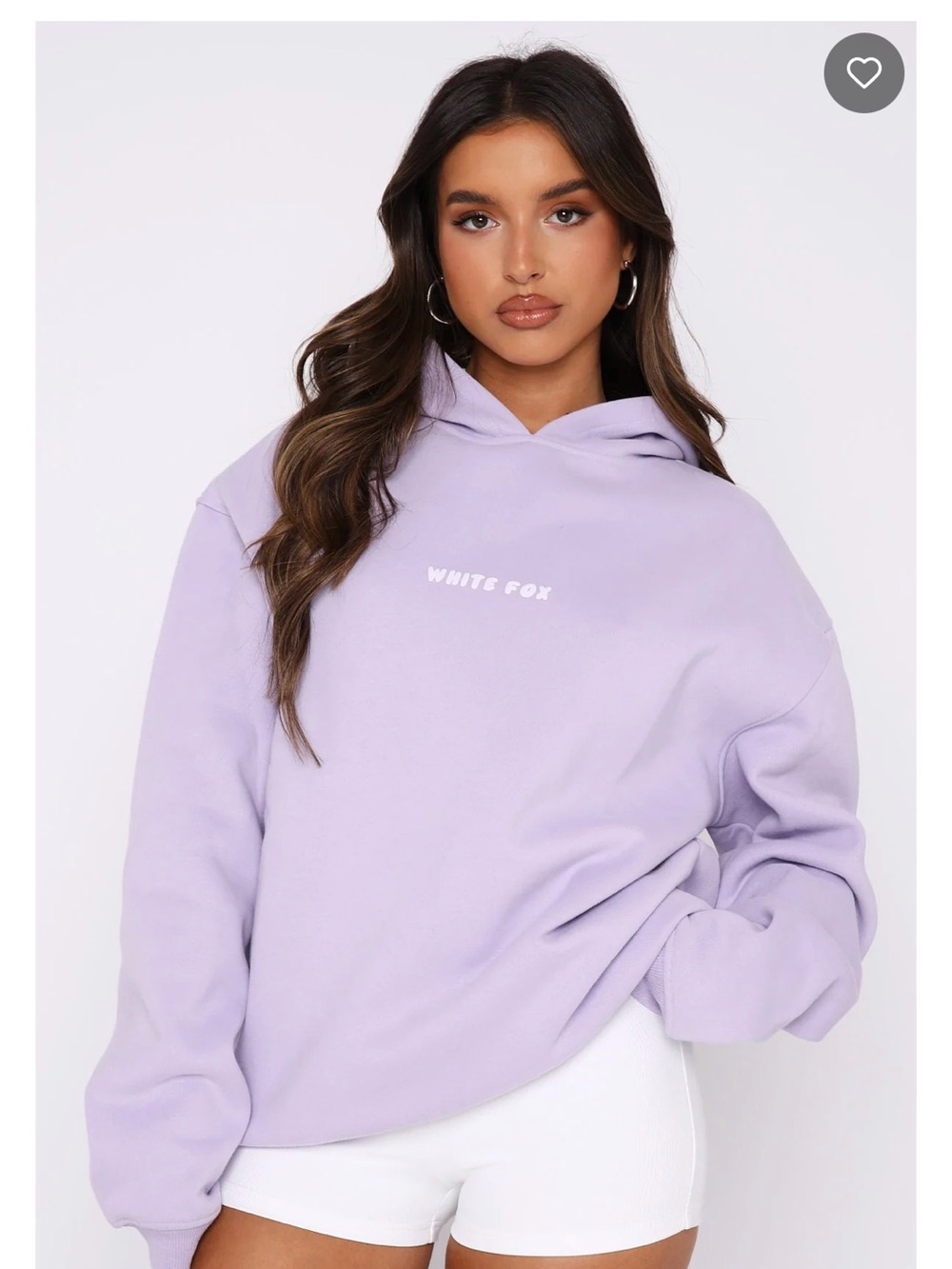 White Fox Boutique Leisure Series Oversized Hoodie Lavender